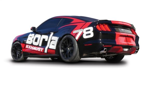 Borla Atak S Rear Section 15-17 Ford Mustang GT 5.0L V8 MT AT 2.5in pipe 4in tip Online - Image 5