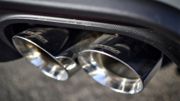 Corsa 2018-2023 Ford Mustang GT Fastback 5.0L 3in Cat-Back System Dual Rear Exit w  4in PolishedTips Hot on Sale - Image 2