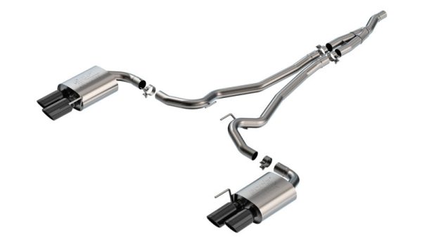 Borla 2024 Ford Mustang Ecoboost 2.3L ATAK Catback Exhaust Black Chrome w  Quad Tip - Non-Active Discount