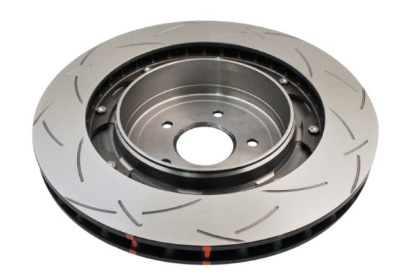 DBA 09+ Nissan GTR R-35 Rear Slotted 5000 Series 2 Piece Rotor Assembled w  Black Hat Cheap - Image 5
