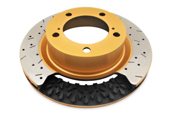 DBA 02-05 RSX (Type S)   06-07 Civic Si 2.0L Front Drilled & Slotted 4000 Series Rotor Sale - Image 5