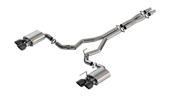 Borla 2024 Ford Mustang Dark Horse 5.0L V8 w Active Exhaust ATAK Cat-Back Exhaust System - BC Tips Online Sale