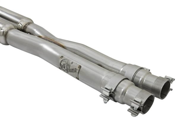 aFe MACHForce XP 3in 304 SS Loud Tone Cat-Back w  Black Tips 15-17 Ford Mustang V6-3.7L V8-5.0L For Sale - Image 3