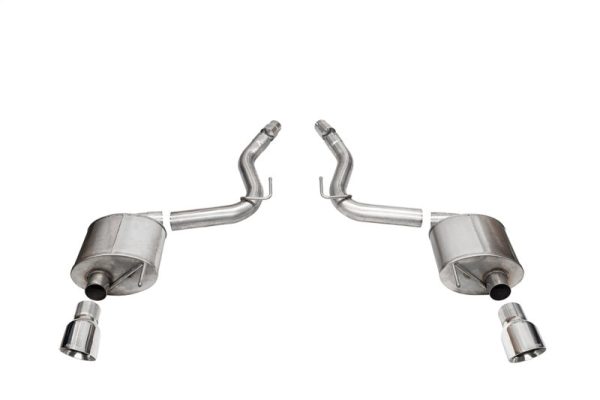 Corsa 2024 Ford Mustang GT Touring Axle-Back Dual Rear Exit with 4.5in Pro Series Polished Tips Sale
