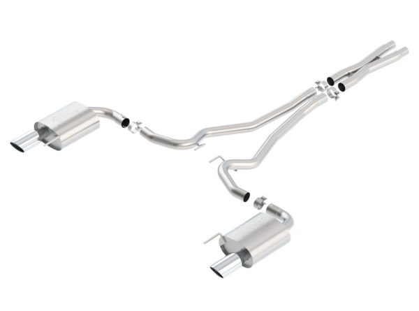 Borla Atak S Cat-Back 15-17 Ford Mustang GT 5.0L V8 MT AT 2.5in pipe 4in tip Online - Image 2