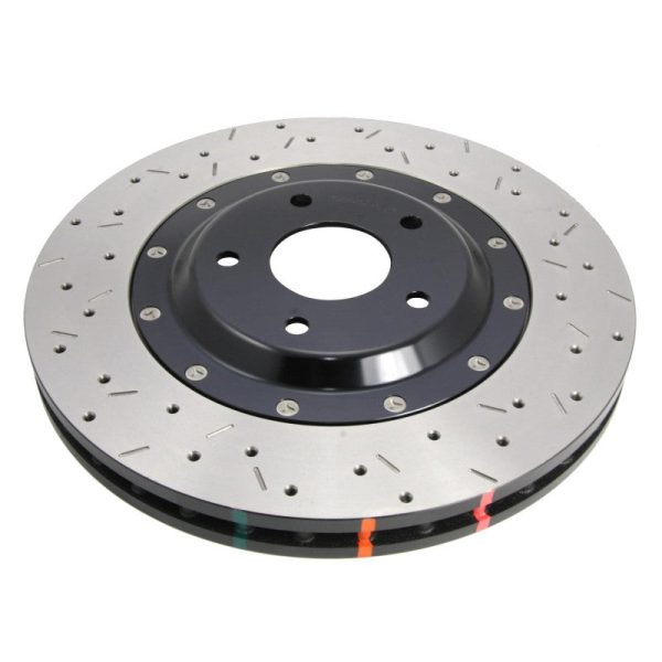 DBA 03-06 Subaru Legacy GT Wagon Front Drilled & Slotted 5000 Series 2 Piece Rotor w  Black Hat Online Hot Sale