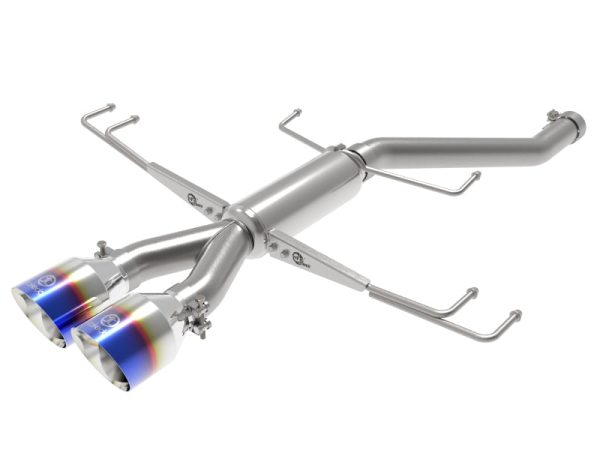 aFe Takeda 2.5in 304SS Axle-Back Exhaust System 17-19 Honda Civic Type R L4-2.0L (t) - BL Flame Tip Cheap